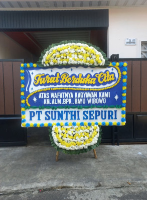 Papan Bunga Duka di Tanjung Muda